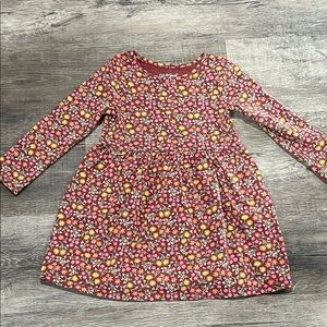 Floral Long Sleeve Kids Dress
